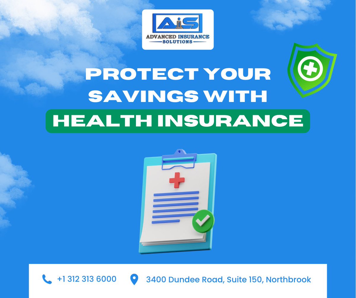Ais_solutionss's tweet photo. Health insurance 🩺
📞 If you require assistance in determining the appropriate policies and coverage that suit your needs, please do not hesitate to contact ADVANCED INSURANCE SOLUTIONS. We are always here to assist you.

+1 (312) 313 6000,
Pavel@myaisagency.com https://t.co/dPz2E3lq2l