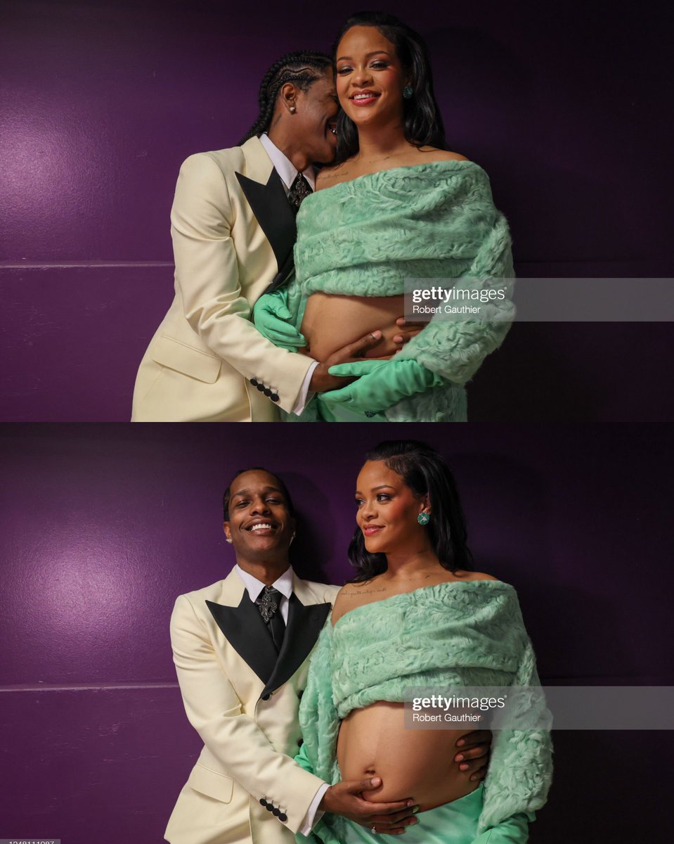 Rihanna and A$AP Rocky at the 2023 #Oscars