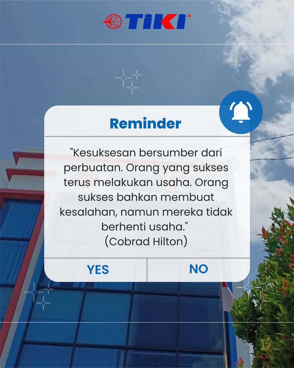 Semangat memulai senin mu sobat TIKI🤗

#SeluruhDuniaBisa
#PaketmuDuniaku
#TidakKamiBanting
#TIKIYogyakarta
#SeninSemangat
#SeninCeria