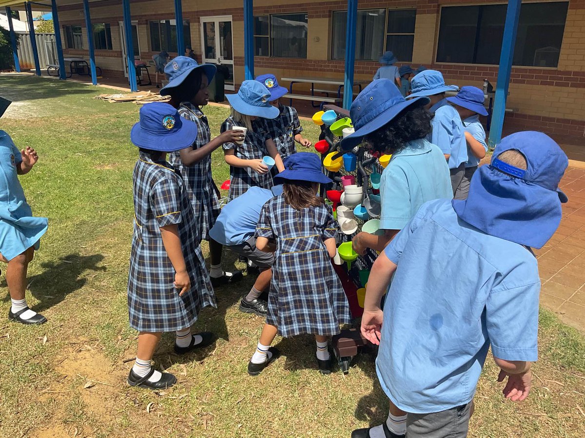 StJosephsQPWA's tweet photo. There was much excitement today with the arrival of the new water wall! @StJosephsQPWA @CatholicEdWA #LetThemPlay https://t.co/tMd68mCsLr