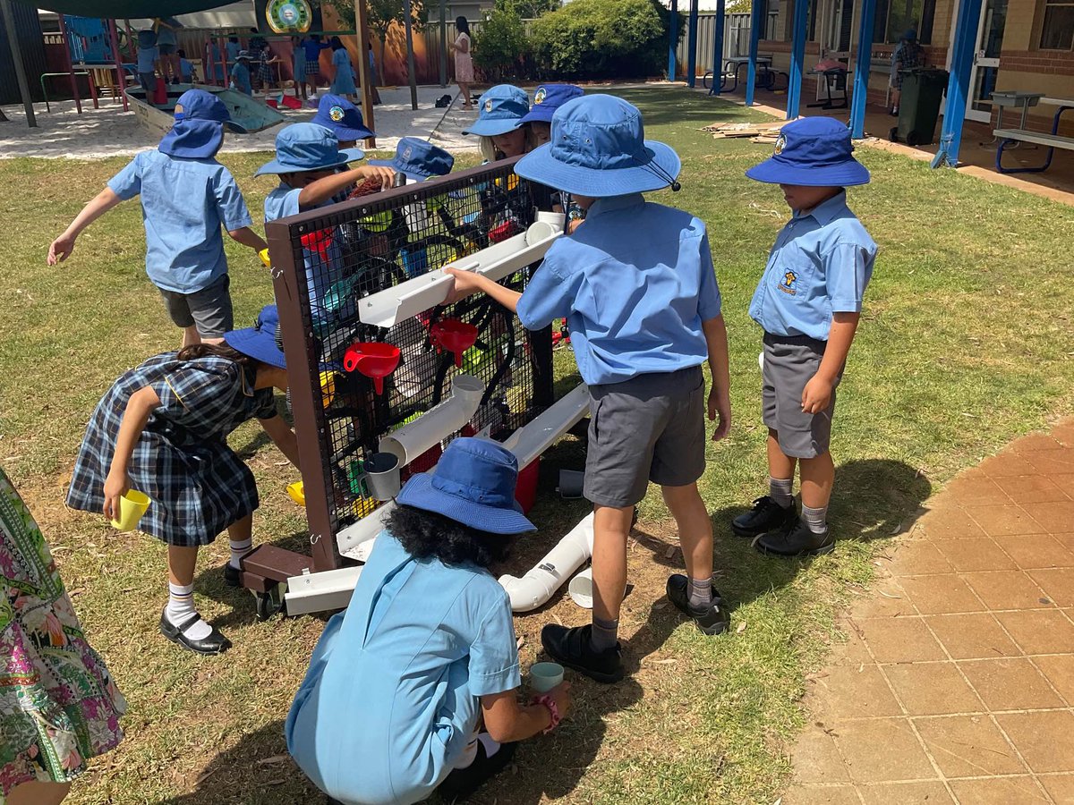 StJosephsQPWA's tweet photo. There was much excitement today with the arrival of the new water wall! @StJosephsQPWA @CatholicEdWA #LetThemPlay https://t.co/tMd68mCsLr