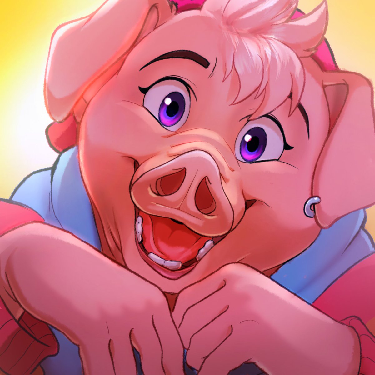 「Sunshine Piggy! For Juniper!!  」|Reo bear!!のイラスト