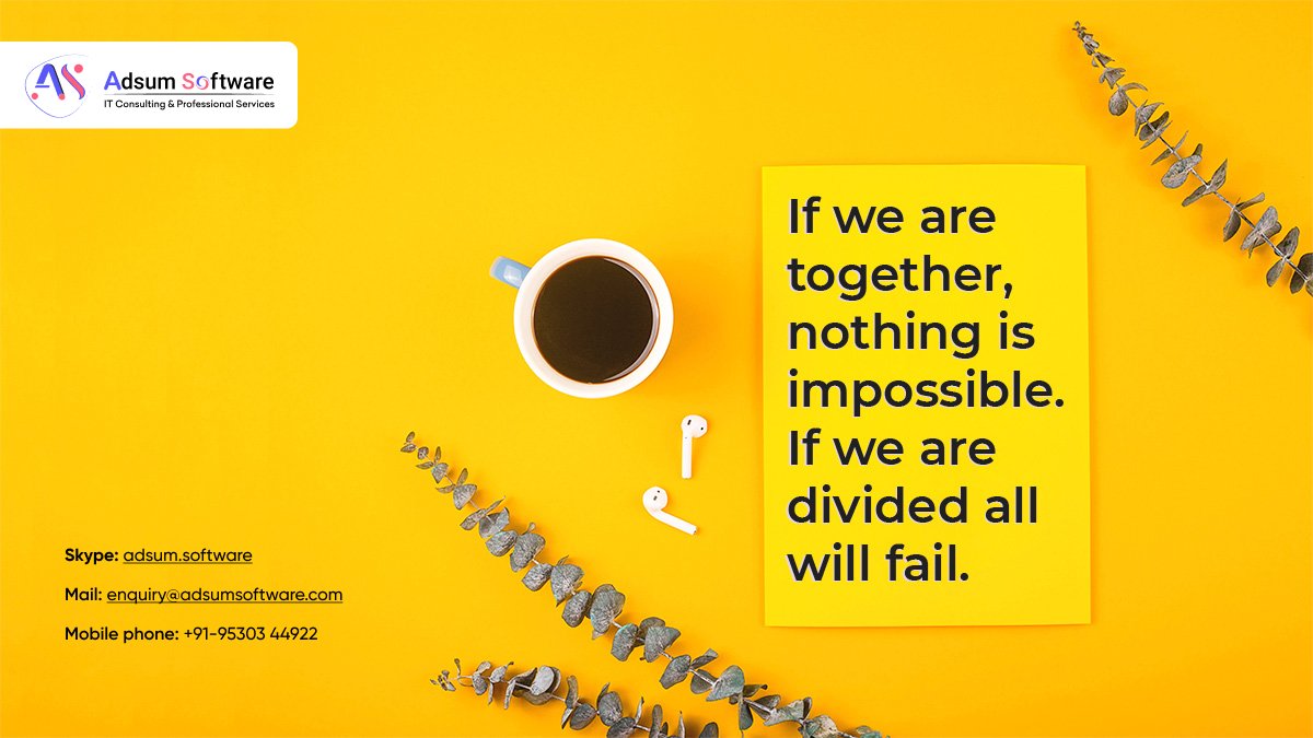 AdsumSoftware's tweet image. #MondayMotivaton #MondayThoughts #AdsumSoftware