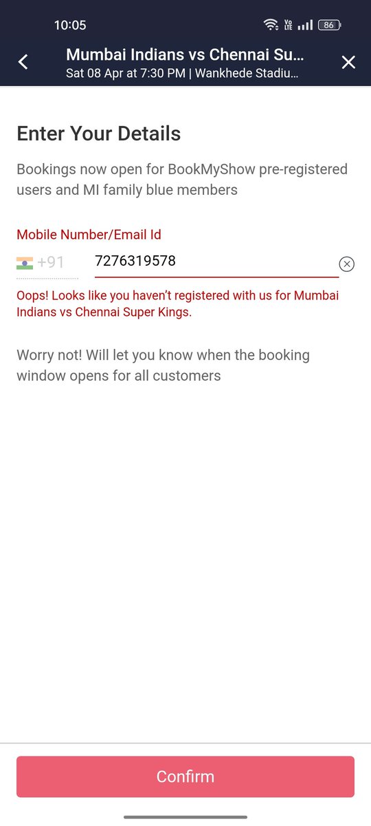 AmitGandhiPro's tweet photo. @bookmyshow though I have prebooked still I am getting error message

Not expected from BMS

@anupagrawal23 https://t.co/dKq76yV8SP