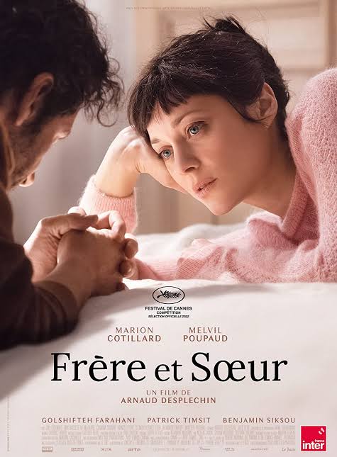 FilmMomatic's tweet photo. #NowWatching BROTHER AND SISTER #ArnaudDesplechin #MelvilPoupaud #MarionCotillard @Golshifteh #CosminaStratan #MaxBaissetteDeMalglaive #BenjaminSiksou #PatrickTimsit #JoëlCudennec #NicolettePicheral #FrancisLeplay #ClémentHervieuLéger #AlexandrePavloff #ClaireDuburcq https://t.co/2wCjvlGiwE