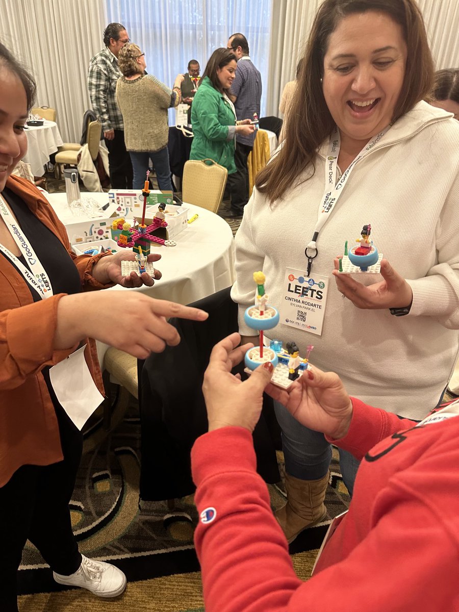 ItWaite's tweet photo. #LEETS was so awesome. LEGO learning is fun at any age! Creativity-Innovative Learning that is FUN! Student’s build-test-modify-retest… stimulates the mind. 🍎❤️🪁 @ITI_LAUSD @NLausd @LEGO_Group https://t.co/v7rLR7ooto