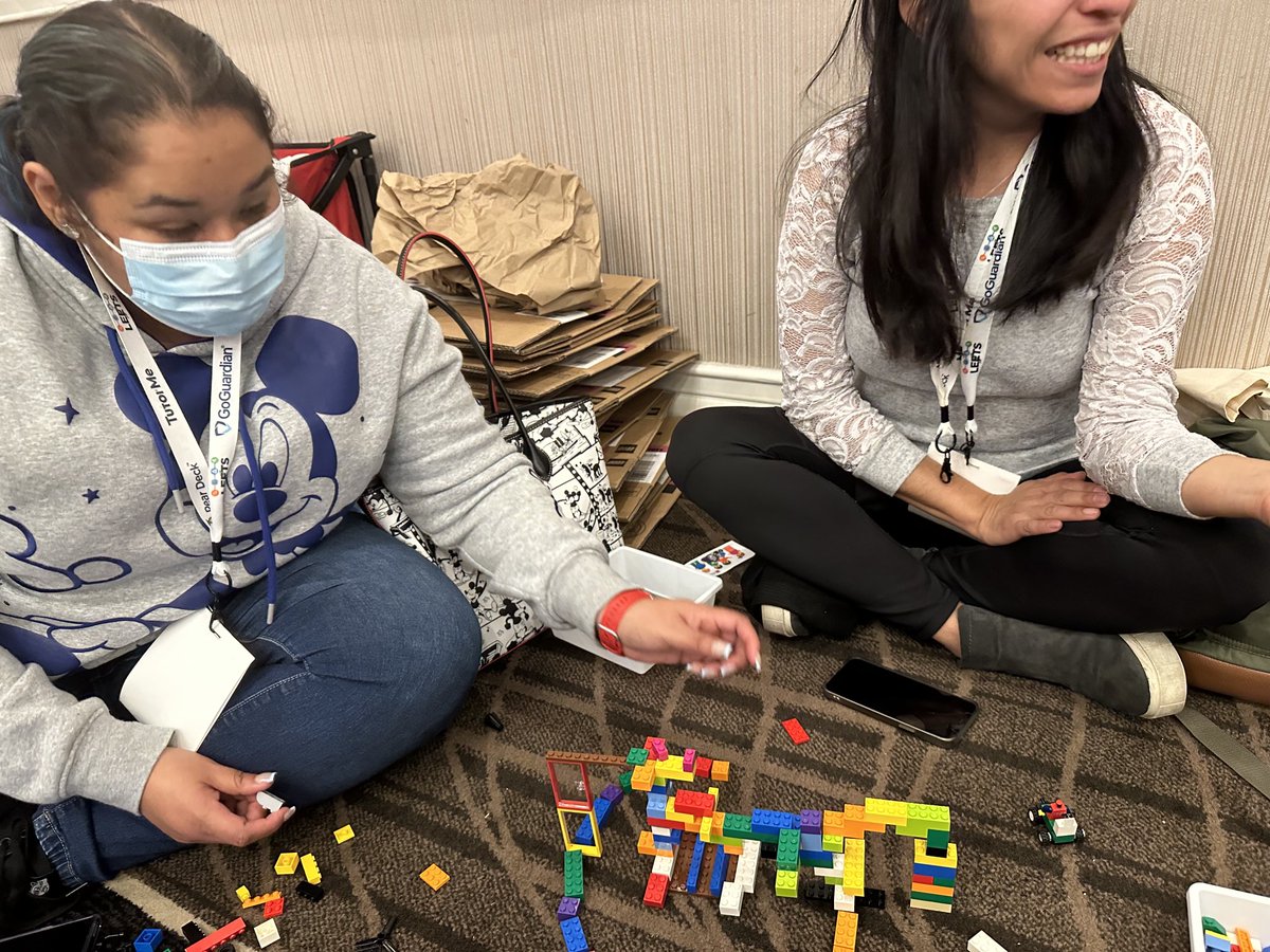 ItWaite's tweet photo. #LEETS was so awesome. LEGO learning is fun at any age! Creativity-Innovative Learning that is FUN! Student’s build-test-modify-retest… stimulates the mind. 🍎❤️🪁 @ITI_LAUSD @NLausd @LEGO_Group https://t.co/v7rLR7ooto