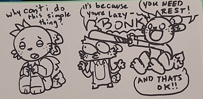 BeauxDoodles's tweet photo. It's hard to be nice to myself. But...im working on it ^^ https://t.co/R87W8qI4AR