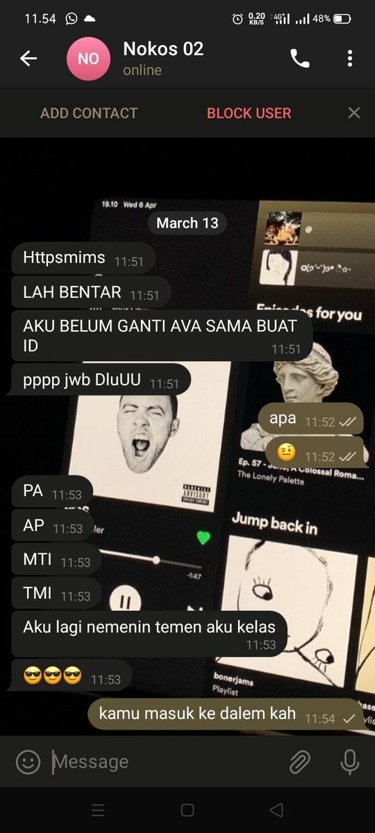 gue blok aja kali ya