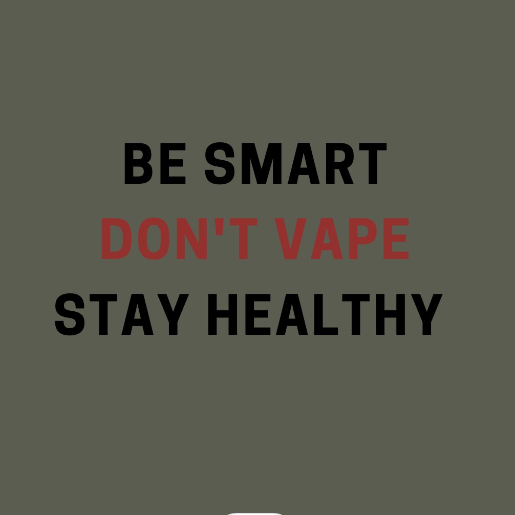 Make an intelligent decision! Stay informed about the risks of vaping and the consequences of vaping at school. #stop_vaping #noforvaping #dontvape #vape #Health