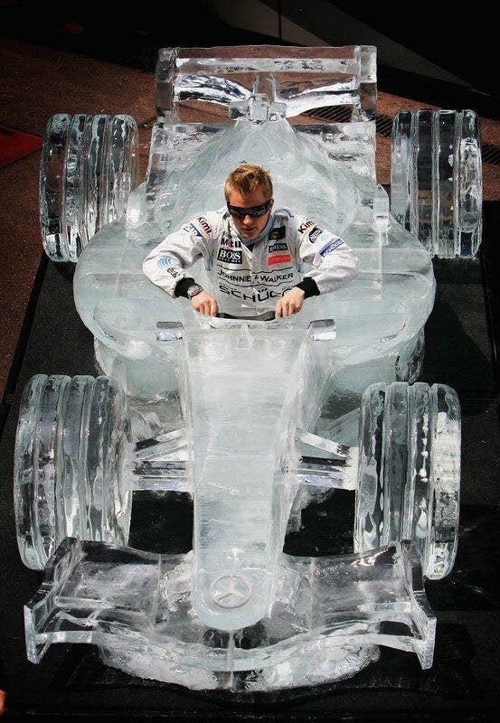 Kimi Raikkonen in am ice replica of McLaren-Mercedes MP4-20, 2006 Monaco GP weekend #F1