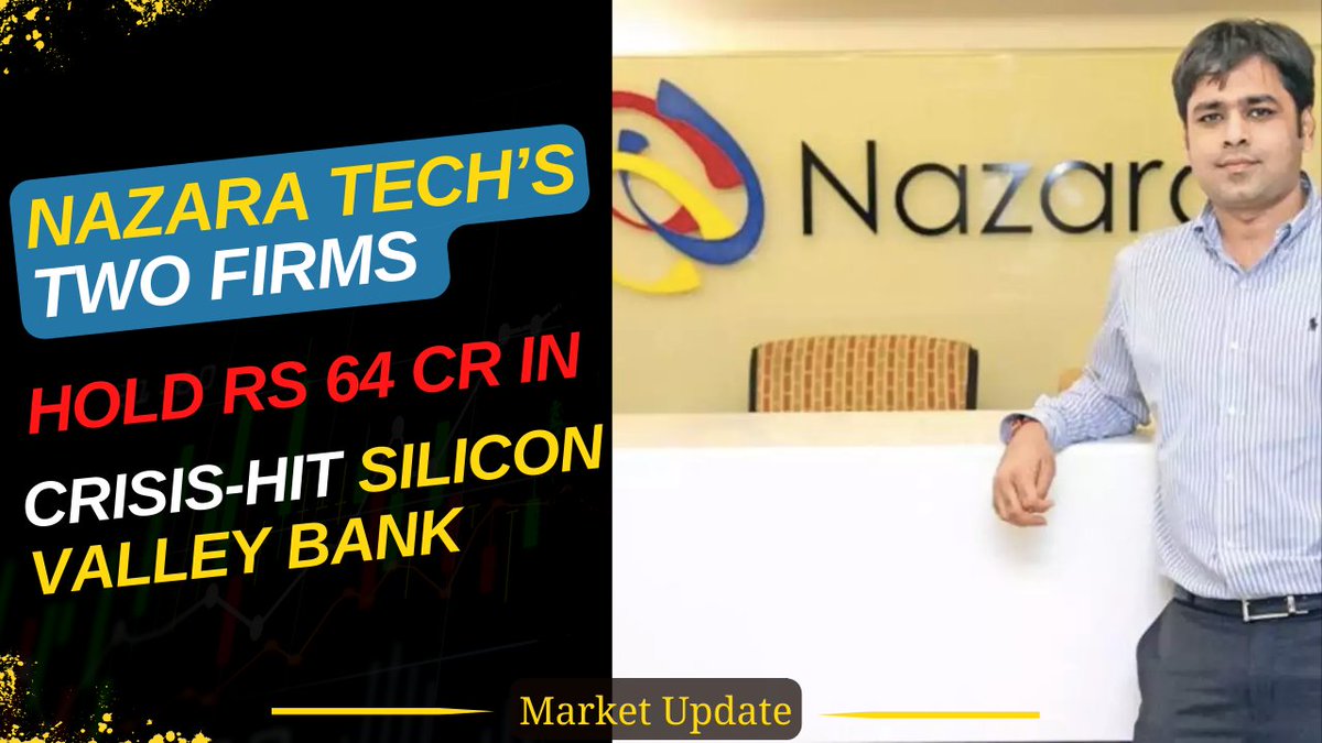 Nazara Tech’s Two Firms Hold Rs 64 cr in Crisis-Hit Silicon Valley Bank | Share Market News
#nazaratechnologies #enkash #financialnews #marketupdate #stockmarketnews #sharemarketnews 

youtu.be/J4hX7RdP1L4