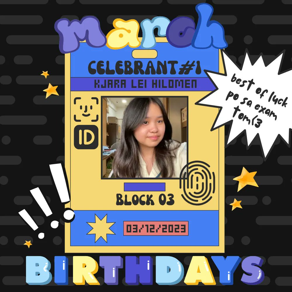 USTStem3's tweet photo. HAPPY BIRTHDAY, KJARA!!🥳 sana na-enjoy mo yung bday mo kahapon before exam🤩 good luck sa bio tom keep slaying po🌱

- from the cutest officers of STEM3 https://t.co/1qIxR8IPD7