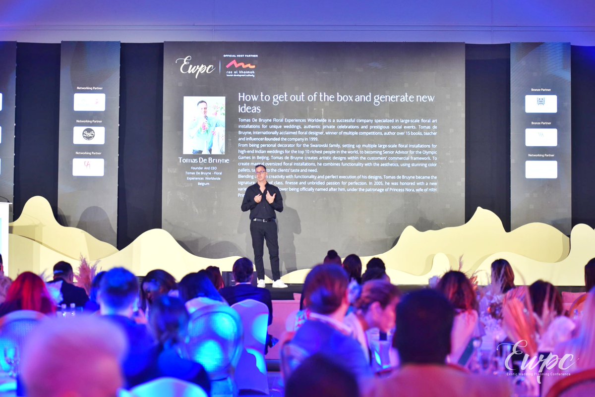 ewpcexito's tweet photo. A keynote presentation by @TomasDeBruyneFD on how to design your way out of the box to provoke unique ideas to come to life on Day 2 of the 11th Edition of EWPC Ras Al Khaimah at @alhamraofficial hosted by @In_RasAlKhaimah

#EWPCRAK2023 #ewpc #keynote https://t.co/zGxREmIcUM