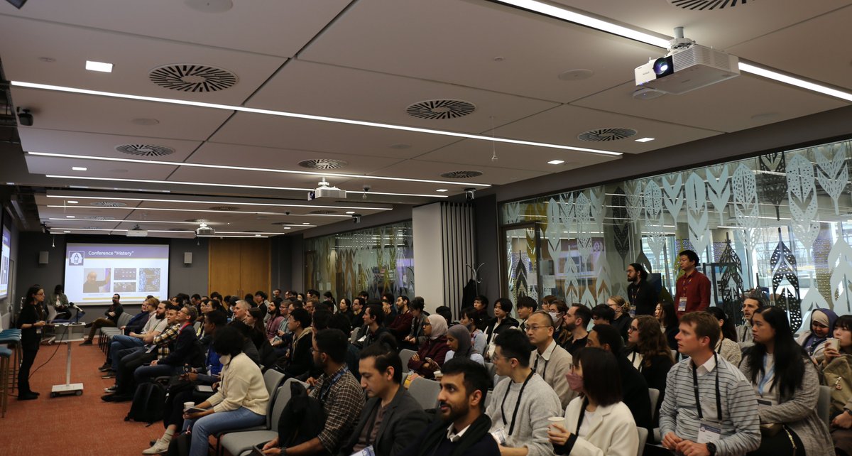 aug_humans's tweet photo. Camera, set action! ๐ฌ๐Just held the #AHs23 opening presentations followed by a thought provoking keynote talk by Prof Florian Alt @flomuc79 demonstrating may cool projects in the overlap of #AugmentedHumans and #Privacy ๐#BehavioralBiometrics #Security #HCIResearch https://t.co/jsFLNaKSjk
