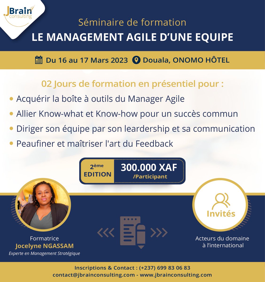 wearejbrain's tweet image. 📲 Pour arracher l&apos;une des 02 places restantes pour cette 2e édition sur LE MANAGEMENT AGILE D&apos;UNE EQUIPE :
👉 bit.ly/3jsA2EH 

#LesFormationsJbrain👩‍🎨
#ManagementAgile👨‍🔧
#ConsultingAgency📚
#HumainAuCentre💛
#ReboostWithTheJbrainExperience⚡️
#WeAreJbrain💎