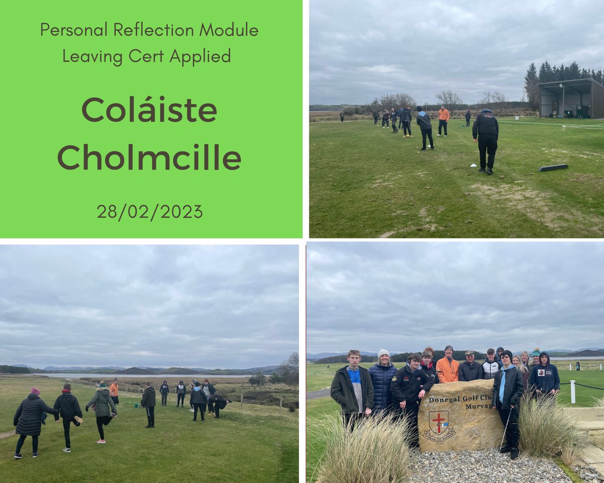 EmerLeBeamer's tweet photo. It was a privilege to bring a group of students from @ccbsnews to @donegalgolfclub where they received tuition from a pro-golfer and practised their new skills in the driving range #LeavingCertApplied https://t.co/y3eVElpwjO