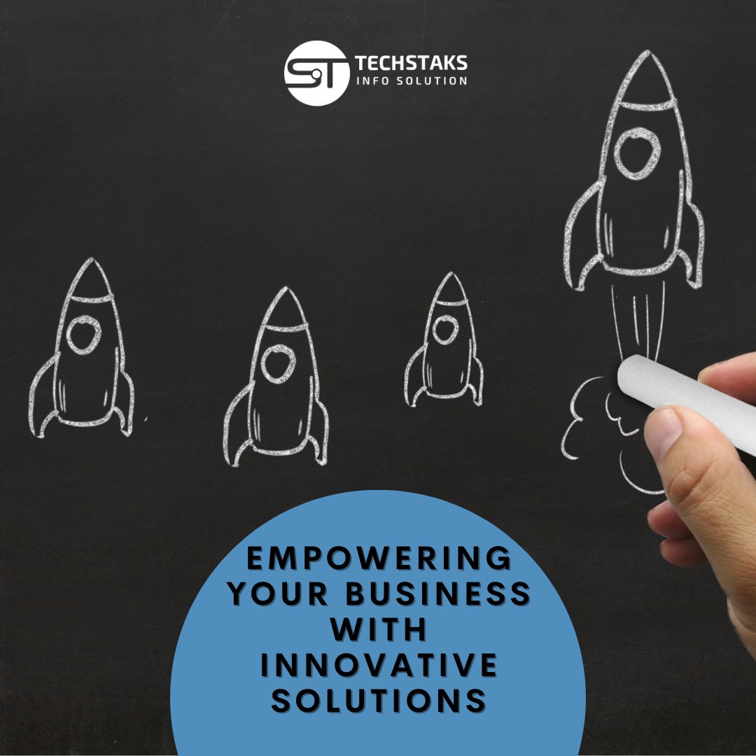techstaks's tweet image. At Techstaks, we believe that innovation is key to success in today&apos;s fast-paced business world. That&apos;s why we offer a range of innovative solutions to empower your business &amp;amp; help you achieve your goals #Techstaks #InnovativeSolutions #CustomizedSoftwareDevelopment #ITConsulting