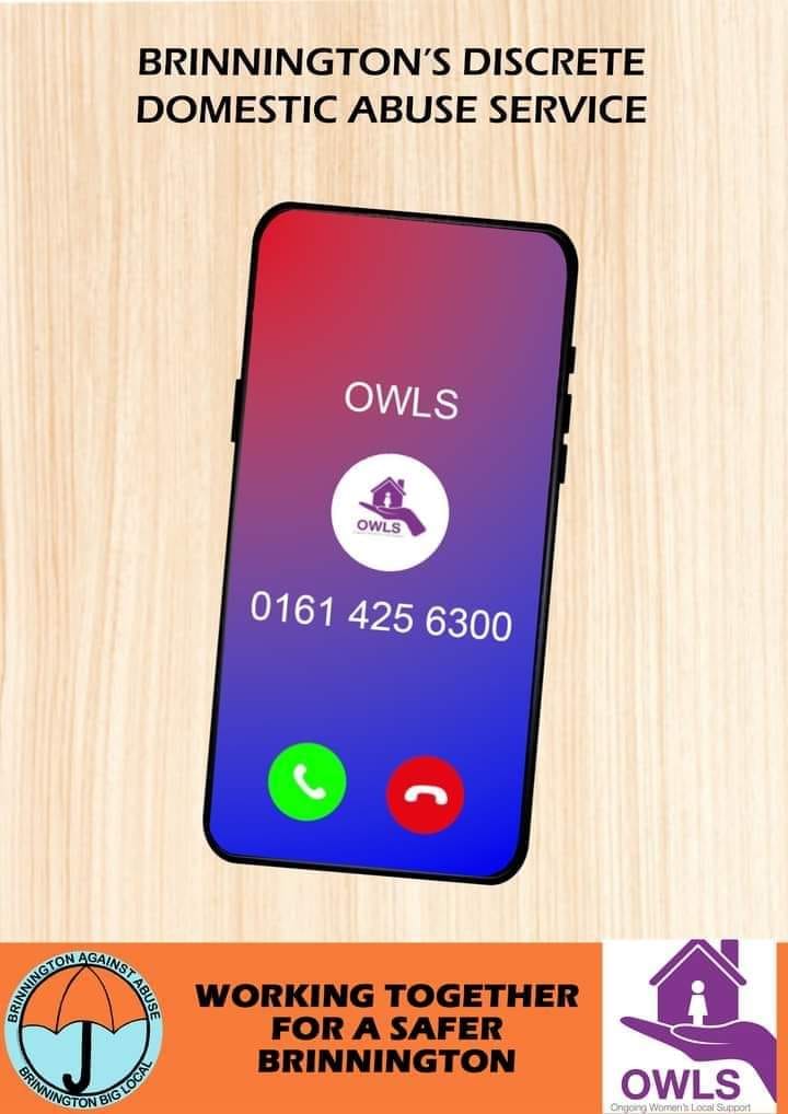 If you're dealing with Domestic Abuse, help is there - for Volunteer-led Peer Support with lived experience, Brinnington Big Local works with <a href="/OWLSgroup/">Owls Group 💜</a> to help and advise Brinnington survivors.
<a href="/SMBC_Community/">Communities Team</a> <a href="/womenscentreSPT/">SWC</a>  <a href="/StockportHomes/">Stockport Homes</a>