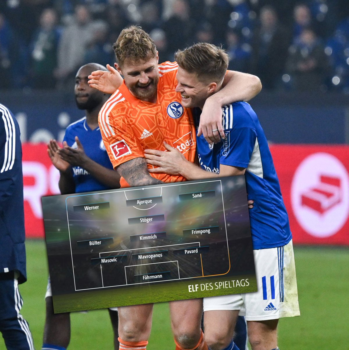 s04_en's tweet photo. Bülti has made Kicker and Sportschau's Team of the Week, while Ralle was named in Sportschau's 👏👏

#S04 https://t.co/S1vekoOcbE
