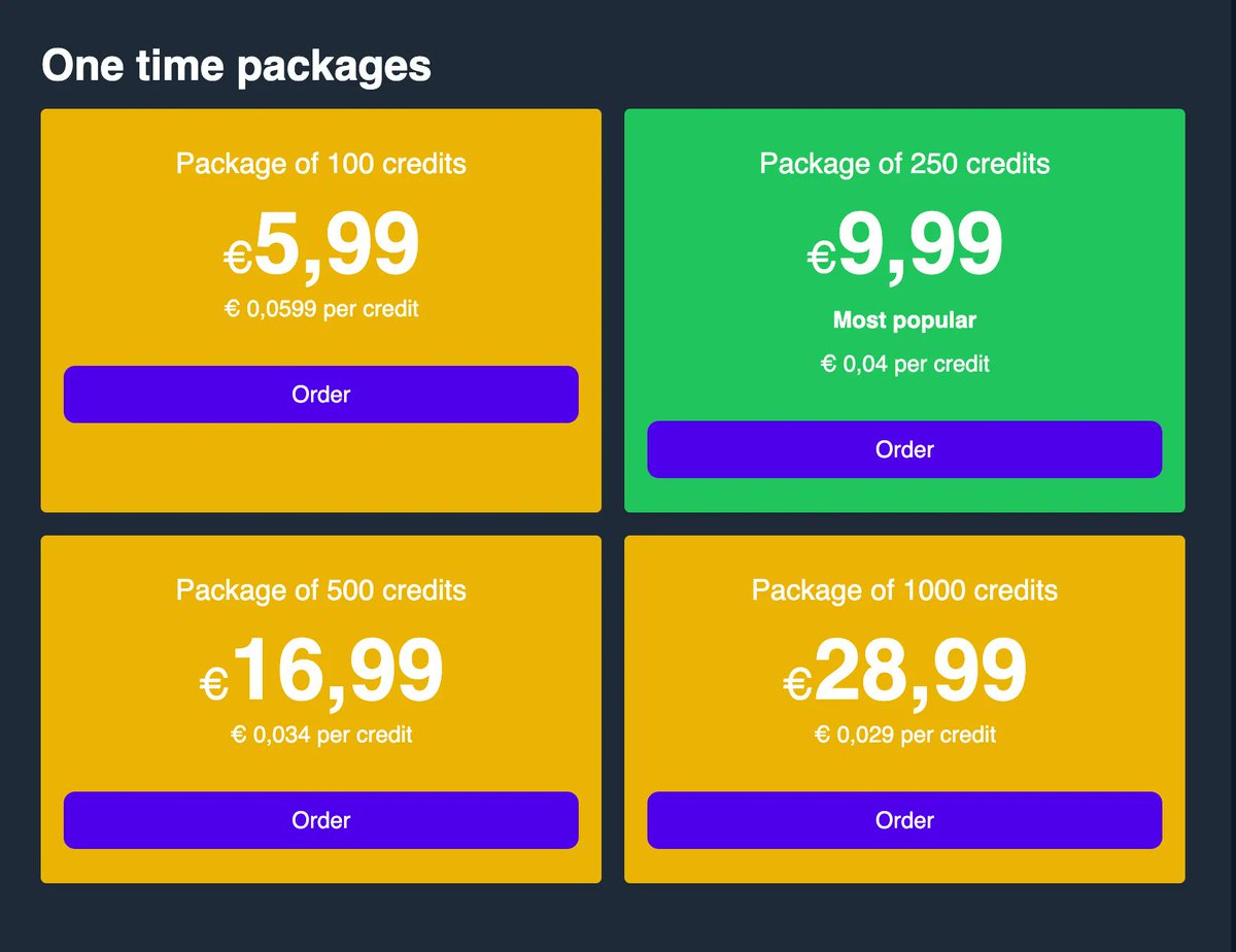 devbyrayray's tweet image. Goodmorning #indiehackers 👋 

What would you prefer - credit packages or endless subscriptions 🤔

I&apos;m going against the flow by prioritizing honesty over revenue 🤗🫶 because people have so many subscriptions these days 🤔

Share your thoughts! 👂

#creditsystem #buildinpublic