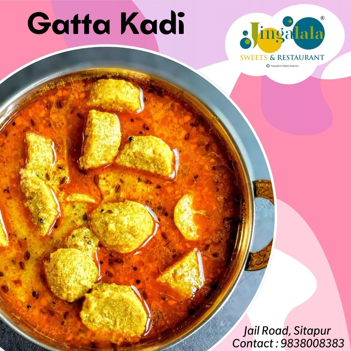 JingalalaSweets's tweet photo. Gatta Kadi💓😋
Jingalala sweets and Restaurant
Contact :- 9838008383
#vegetablepakora #Chaat #paneer #FruitChaat #Fruits #food #kesarigujiyas😍😘#wafergujiya #chocolategujiya #vegrestaurant #holidays #foodphotography #colourful #holifood #sitapurfood #foodlover #noodles #Sitapur https://t.co/iwx0tzvvJb