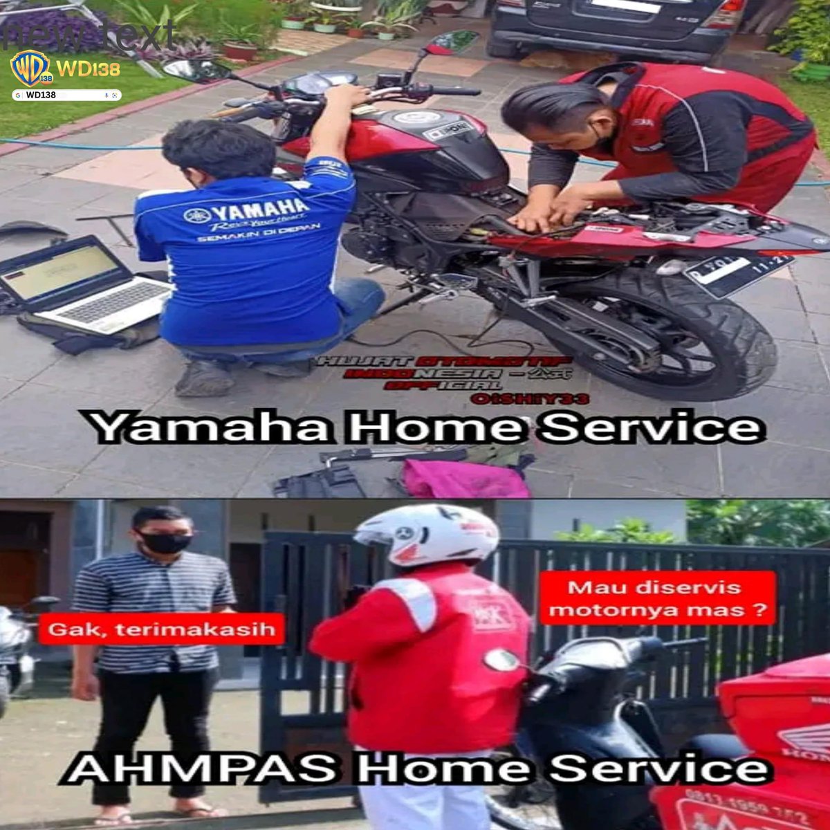 recehtapisayng's tweet photo. Niat ganti oli malah ganti motor https://t.co/ILjuuUHl38