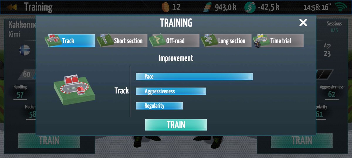 Train and hire pilots🏋️‍♂️#WIP #gamedev #Videogame #madewithunity #gaming #Rally