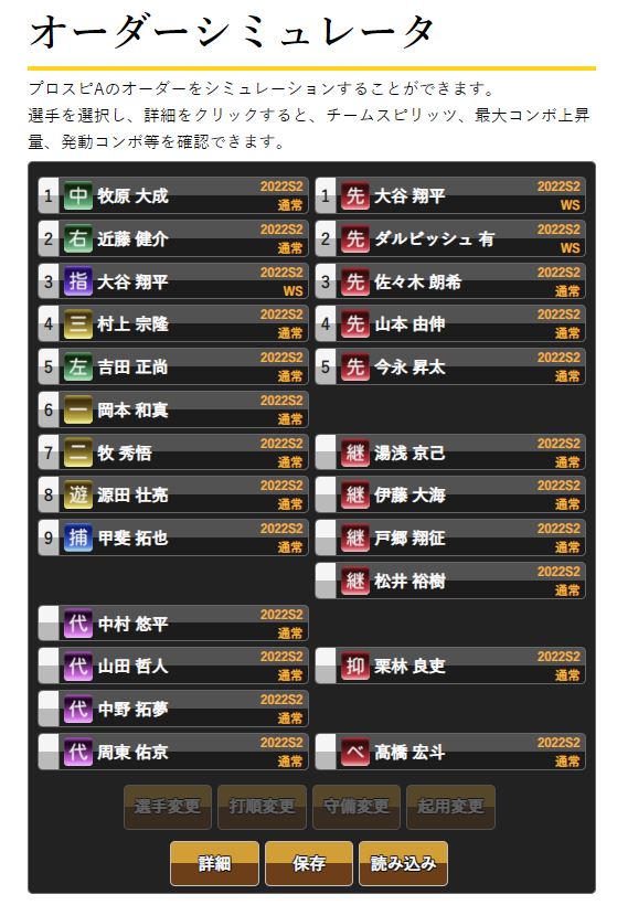 proace_info's tweet photo. プロスピAのオーダーシミュレータですが、サイトを更新し、すべてのコンボを自動算出できるようになりました！
自分で言うのもなんですが、かなり頑張ったと思うのでRT、動画、Youtube等で宣伝お願いします！
完成までにご協力いただき、本当にありがとうございました！

https://t.co/wmj108TYMm https://t.co/Bh6sNw4ITI