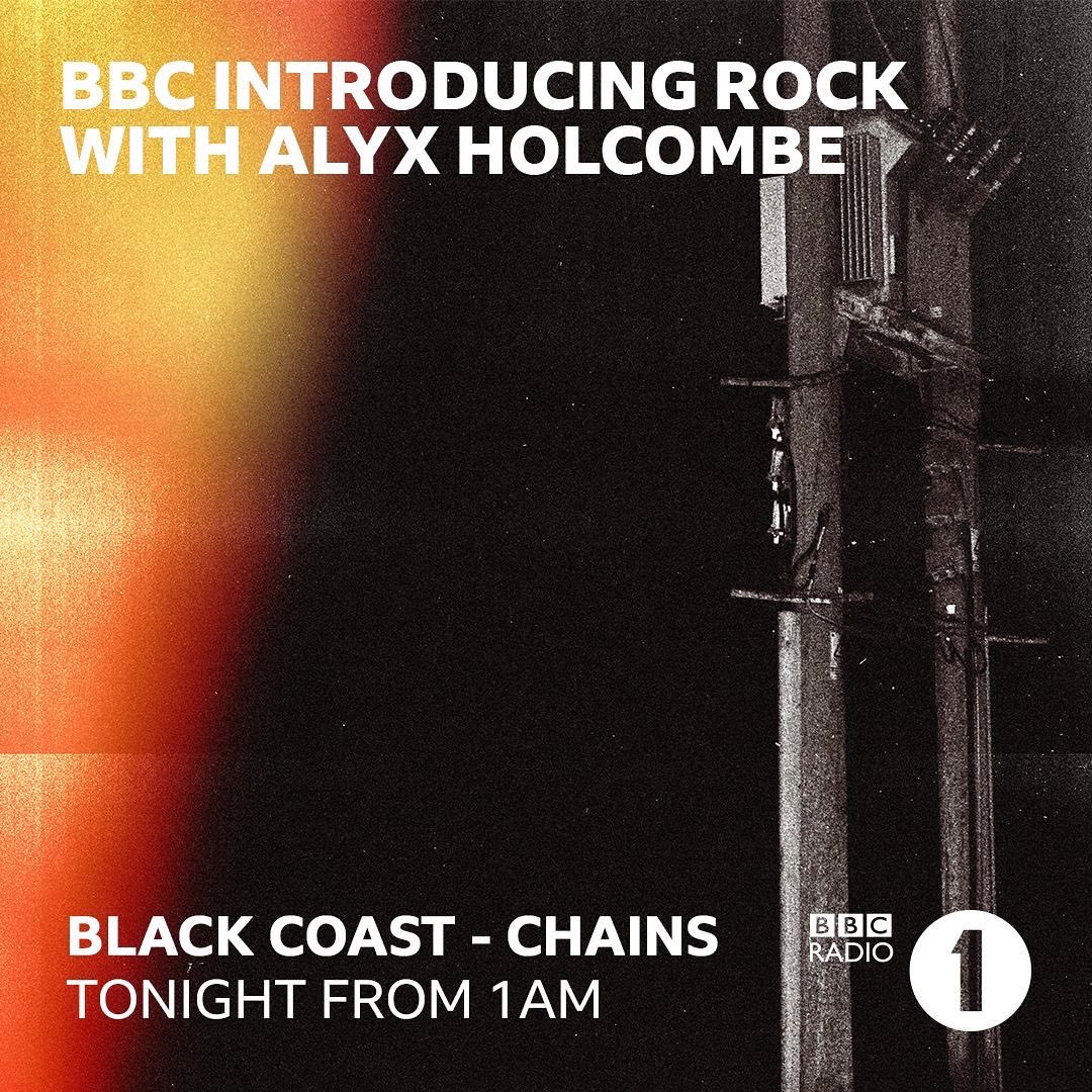 blackcoastuk's tweet image. Tonight “Chains” will be played on @bbcradio1 - @alyxholcombe show from 1am onwards⛓️

Massive thanks to @alyxholcombe for always supporting us and helping us💜

———————————————

#bbcradio1 
#blackcoast
#newmusic 
#chains