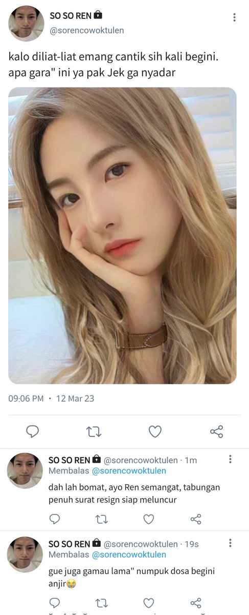 lecimoni's tweet photo. 《 The Prettiest Liar 》

Kekesalan seorang Soren terhadap bosnya, Zachary.

— a noren short au by Lee Chee
©lecimoni https://t.co/n8row5HRy0