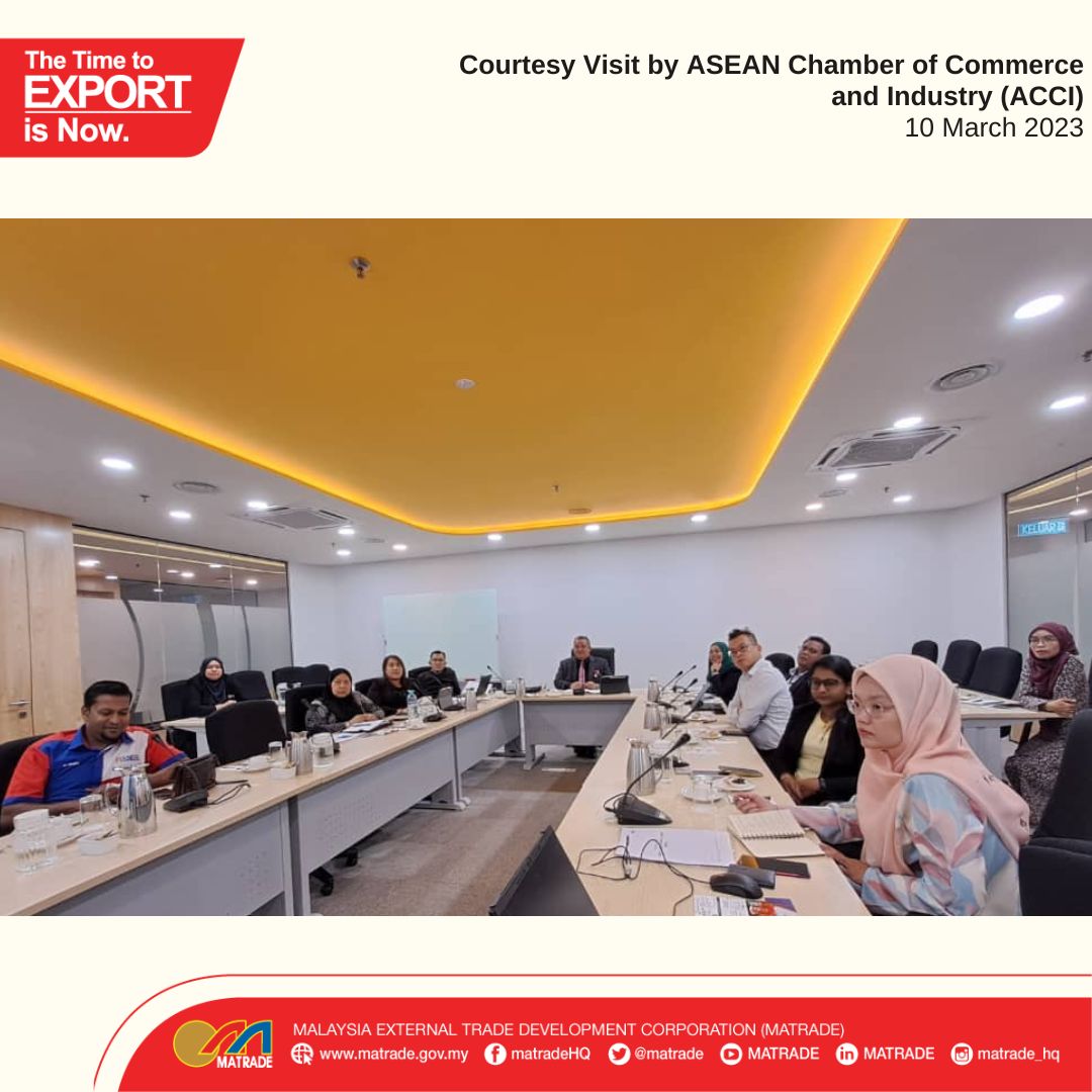 matrade's tweet photo. MATRADE will continue to assist and facilitate ACCI in their efforts to penetrate new export markets through MATRADE’s international network.
#MATRADE
#TimeToExportIsNow
@irmohizam @sharimatsaleh @aby_matrade @adamraja973 @acci_news https://t.co/AiutbUH3Vm