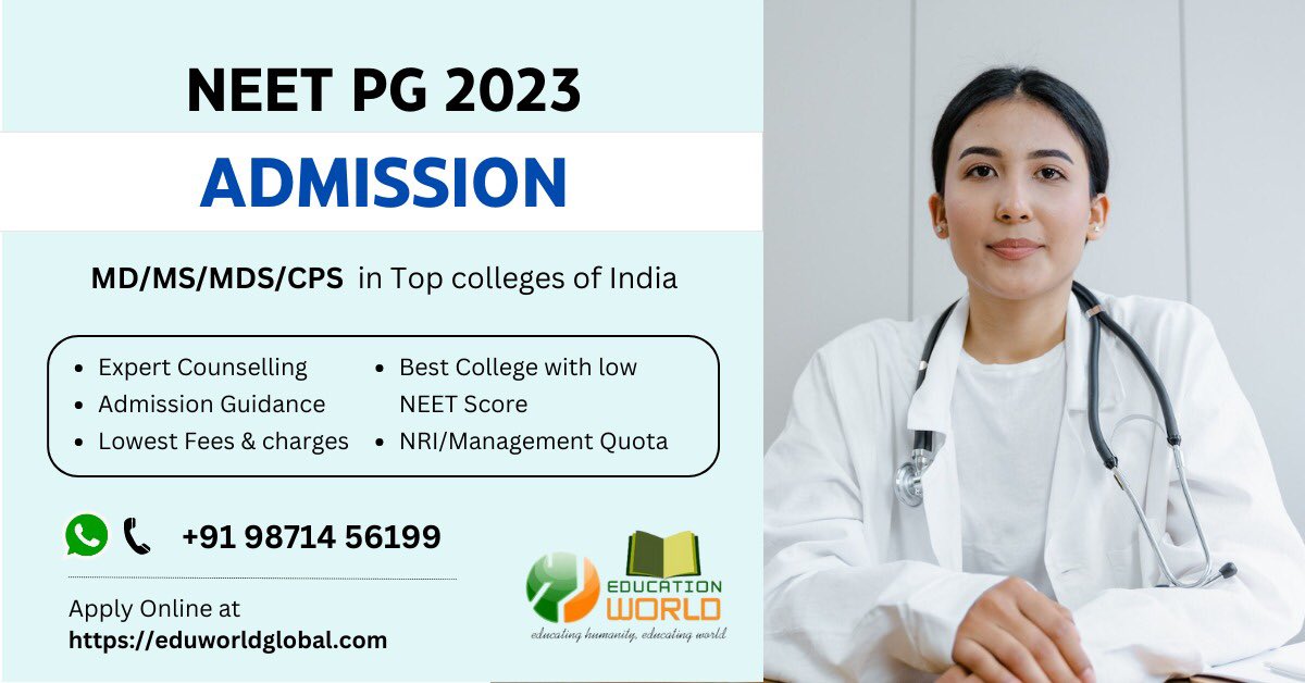 Eduworldglobal's tweet photo. #NEETPG https://t.co/stZ22uBm3L