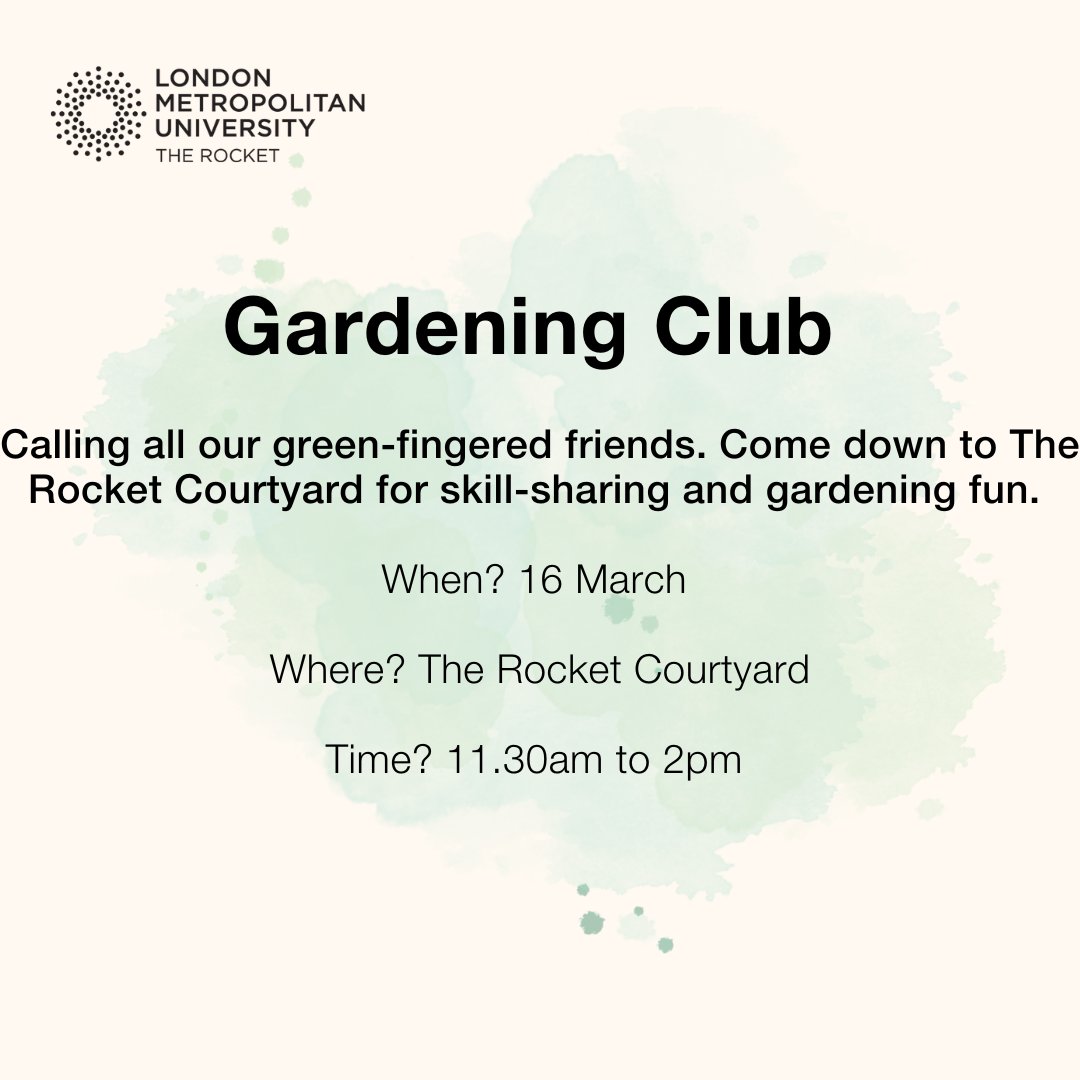 Hello All! Welcome to another great week. 

This week we are celebrating Green Week here at the University. Here are some incredible activities you can do this week.  #GreenWeek #LondonMet #GreenFun #Sustainability