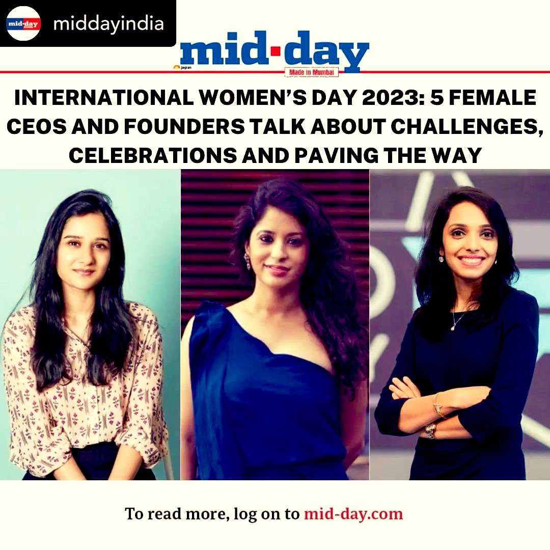 Thank you <a href="/middayindia1/">middayindia</a> Dealing with sexism is one of the many challenges that women face daily but there are many who are breaking the glass ceiling by helming companies in different fields inclg.marketing, PR, wellness,
Mid-day Online reached out 5women CEOs &amp; founders