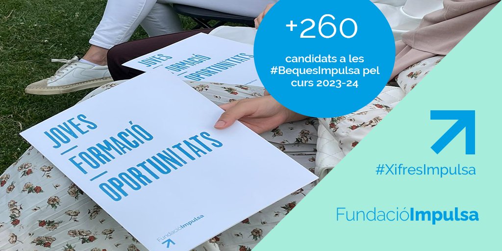 FundacioImpulsa's tweet photo. ↗️#XifresImpulsa: +260 candidats s’han presentat a les #BequesImpulsa pel curs 2023-24 [FIL👇] https://t.co/ddLOmrMOHF