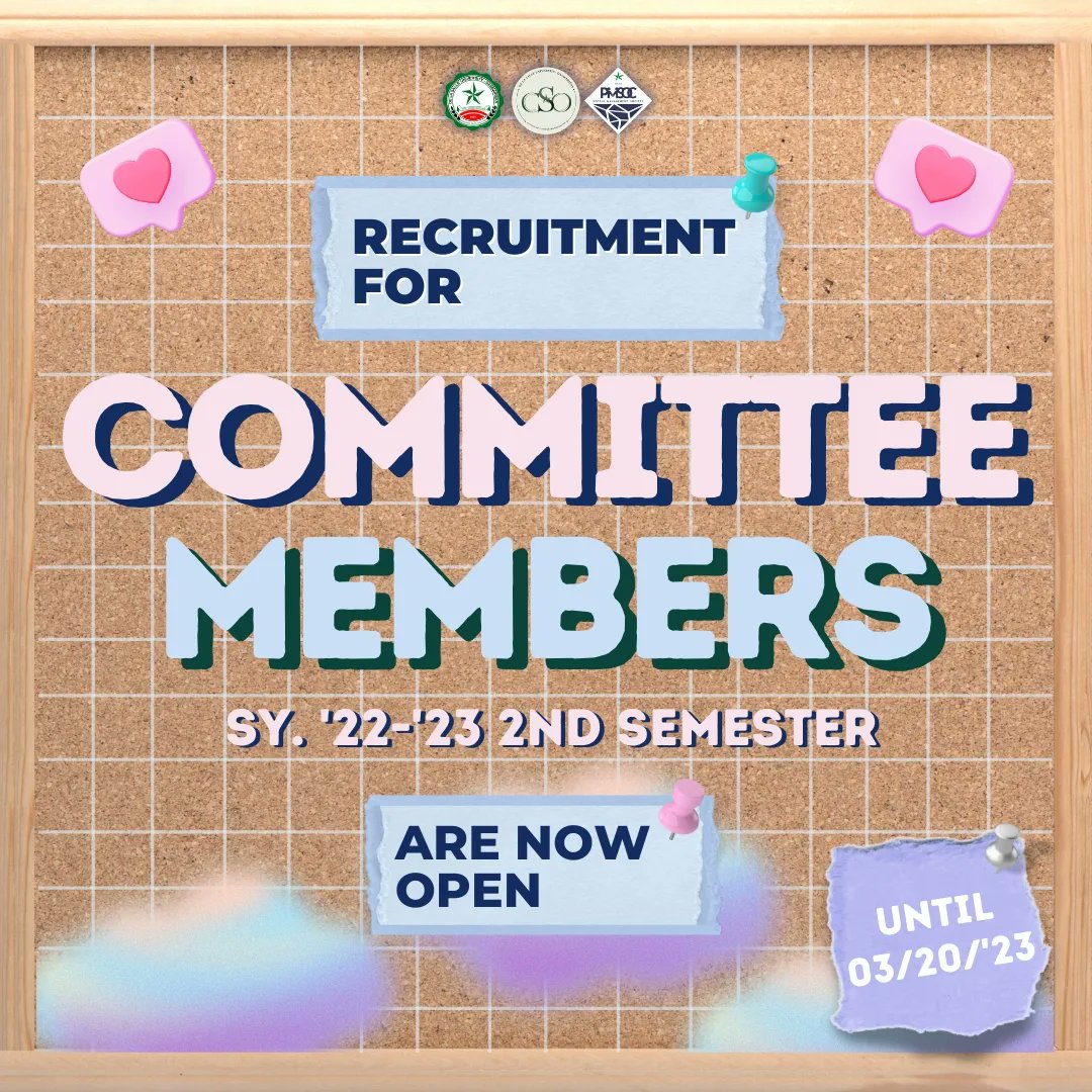 pmsoc_dlsud's tweet photo. Start your new semester with PMSoc!

Expose your eagerness and dedication with us! Open your new semester with an opportunity to discover your own potential and we are happy if we can be a part of it. 💖

People Management Society is now welcoming future Committee members! https://t.co/rBUwwUIWsj