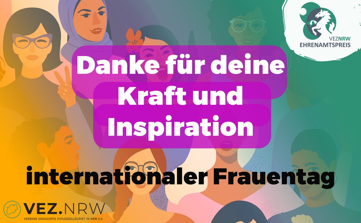 ehrenamtspreis's tweet photo. Wir danken allen Frauen für ihr unverzichtbares Engagement, um unsere Gesellschaft zu einem besseren Ort zu machen. Möchtest du dieses Engagement ehren? Dann stimme jetzt für dein Lieblingsprojekt in der Kategorie Frauen auf https://t.co/4pIYHwmTGJ ab! #Ehrenamt #Frauenpower https://t.co/KbQk4Epl3i