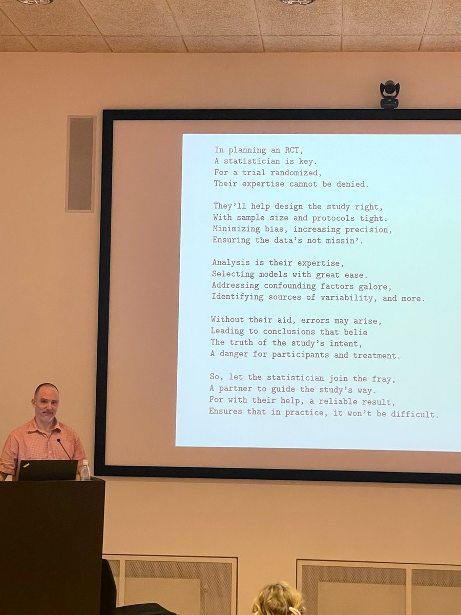 A poem by prof. Thomas Gerds (and #ChatGPT) on why you should always include a statistician in planning an RCT 🎯 <a href="/CopCard/">Copenhagen Cardiovascular Research Center</a> #CardioTwitter <a href="/diskotex/">Thomas Alexander Gerds</a>🥇