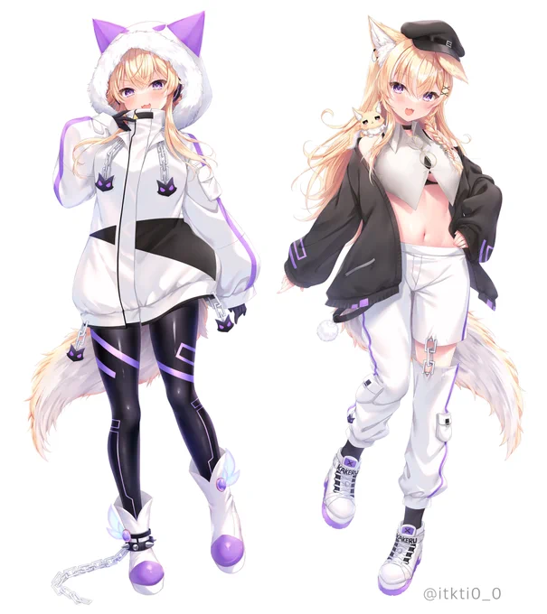 【お仕事】Vtuber間取かけるさん(@ matorikakeru)のキービジュアルを担当させて頂きました!初期衣装・新衣装でそれぞれポージングや表情の違いなど、ご本人のこだわりも詰まっておりますぜひ沢山見て頂けたら幸いです 