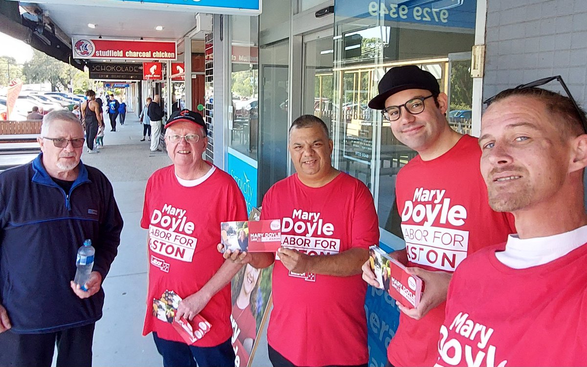 Russycook's tweet photo. Saturday Morning street Stalls
7 Different locations across #Aston
Talking about how @MaryDoyle4Aston will be putting locals first!
@VictorianLabor @AustralianLabor #Bayswater #Boronia #Wantirna #Scoresby #FerntreeGully
#Knox #Rowville #AstonVotes #Puttinglocalsfirst #Auspol https://t.co/0OuLAJkiGS