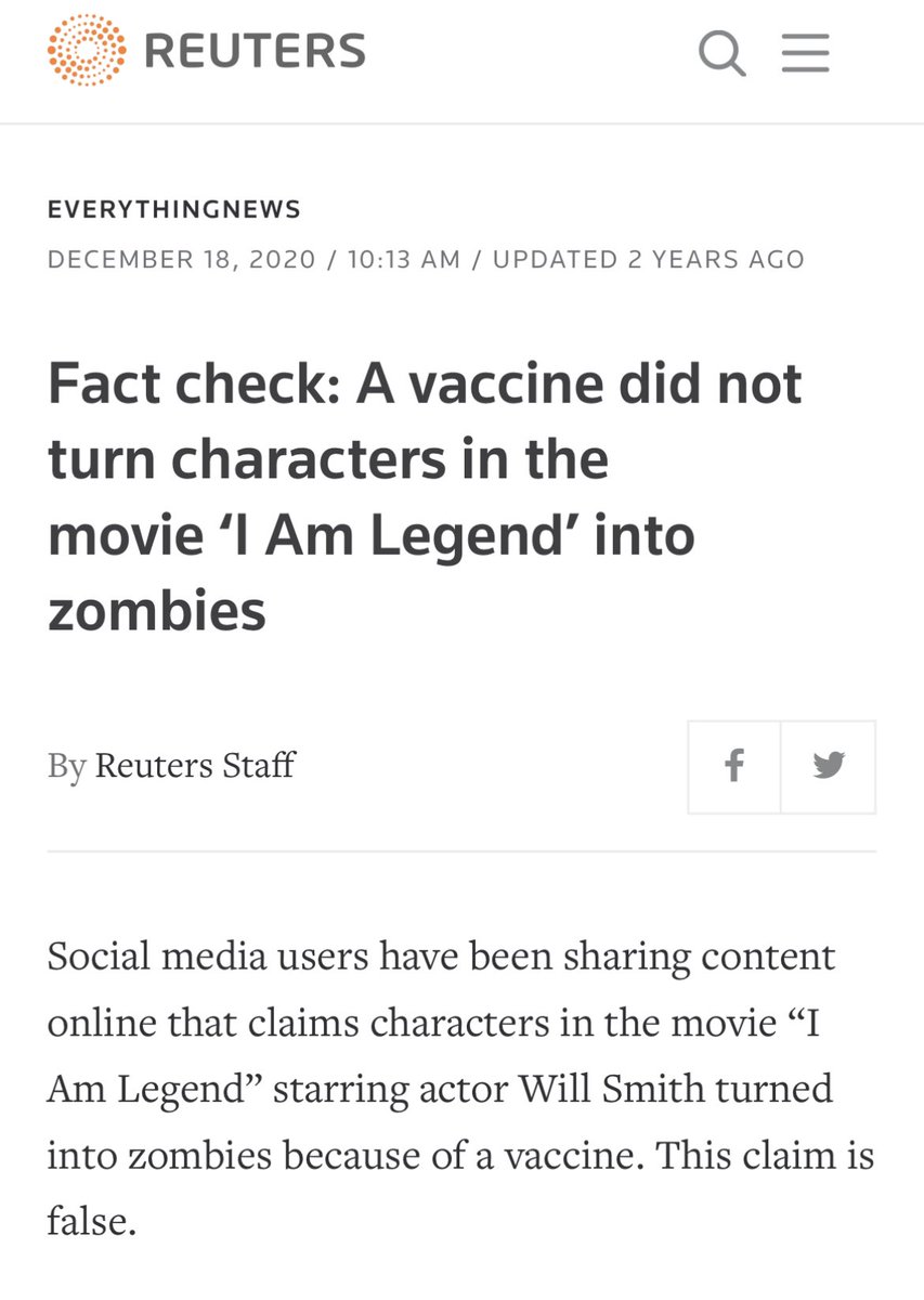 Eatsfood2's tweet photo. Vaccines and 5G won’t turn people into zombies.
#notzombies https://t.co/ilWqHoxfgH