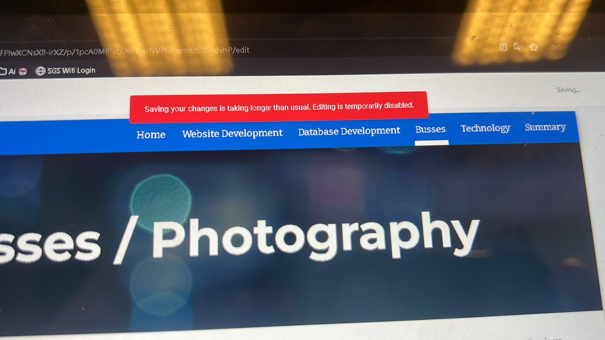 When your to good for even Google Sites to keep up with you