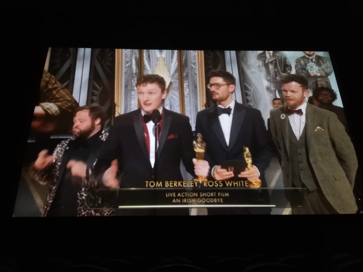 KevinWhyms's tweet image. A big thanks to @IFI_Dub for the invite to the wonderful Oscar night celebrations. Maybe not the outcome we all hoped for but you gotta be proud none the less. Huge congrats to all involved with An Irish Goodbye. @screencomposer2