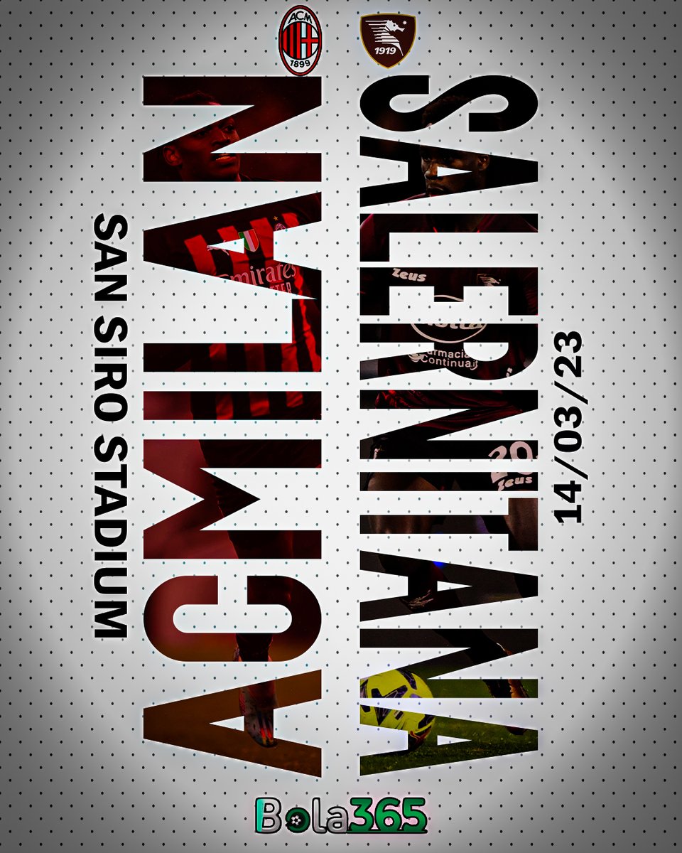 BOLA365_ID's tweet photo. 🔴MatchDay Serie A !
AC Milan vs Salernitana
02.45 WIB

Situs bola terbaik dan terpercaya hanya di BOLA365 !
WD Berapapun pasti dibayar !
Link Daftar : https://t.co/DlkQ7WDekS
Informasi Tambahan :
https://t.co/XCZVkpI9ID

#Bola365 #MatchDay #SerieA #MilanSalernitana #SempreMilan https://t.co/nTTZ8Lib98