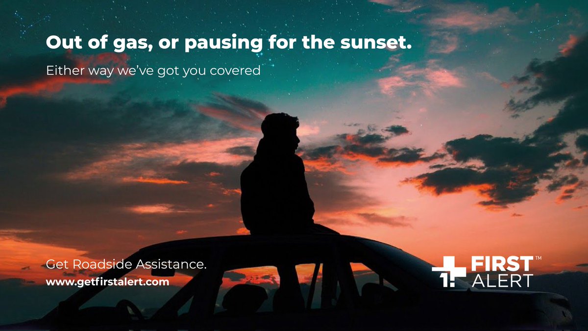 It's about the journey, not the destination. Luckily First Alert is there for you either way.

Our on-demand, Roadside Assistance Dispatch service provides the fastest, safest, and most innovative roadside assistance at the touch of a button. #getfirstalert #exploresafely