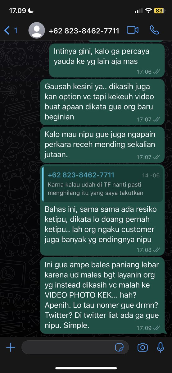 QueenChleoGita's tweet photo. Masih ada aja jaman sekarang, orang mau modus gratisan, pake kedok “saya pernah ketipu makanya kirim bukti video atau photo boleh?” Logikanya, dia aja dapet no dari twitter ya? Kalo takut ditipu search aja history gue pernah nipu? Lagian najis bgt perkara receh doang. https://t.co/YdsIVCPaJo