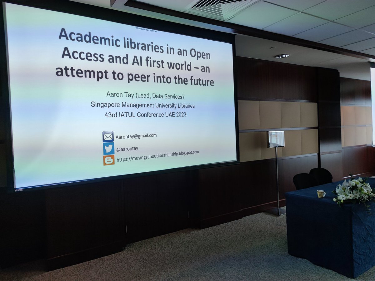 Not long to wait for our next keynote <a href="/aarontay/">Aaron Tay</a> ! We're in Multipurpose Hall 2 for this one