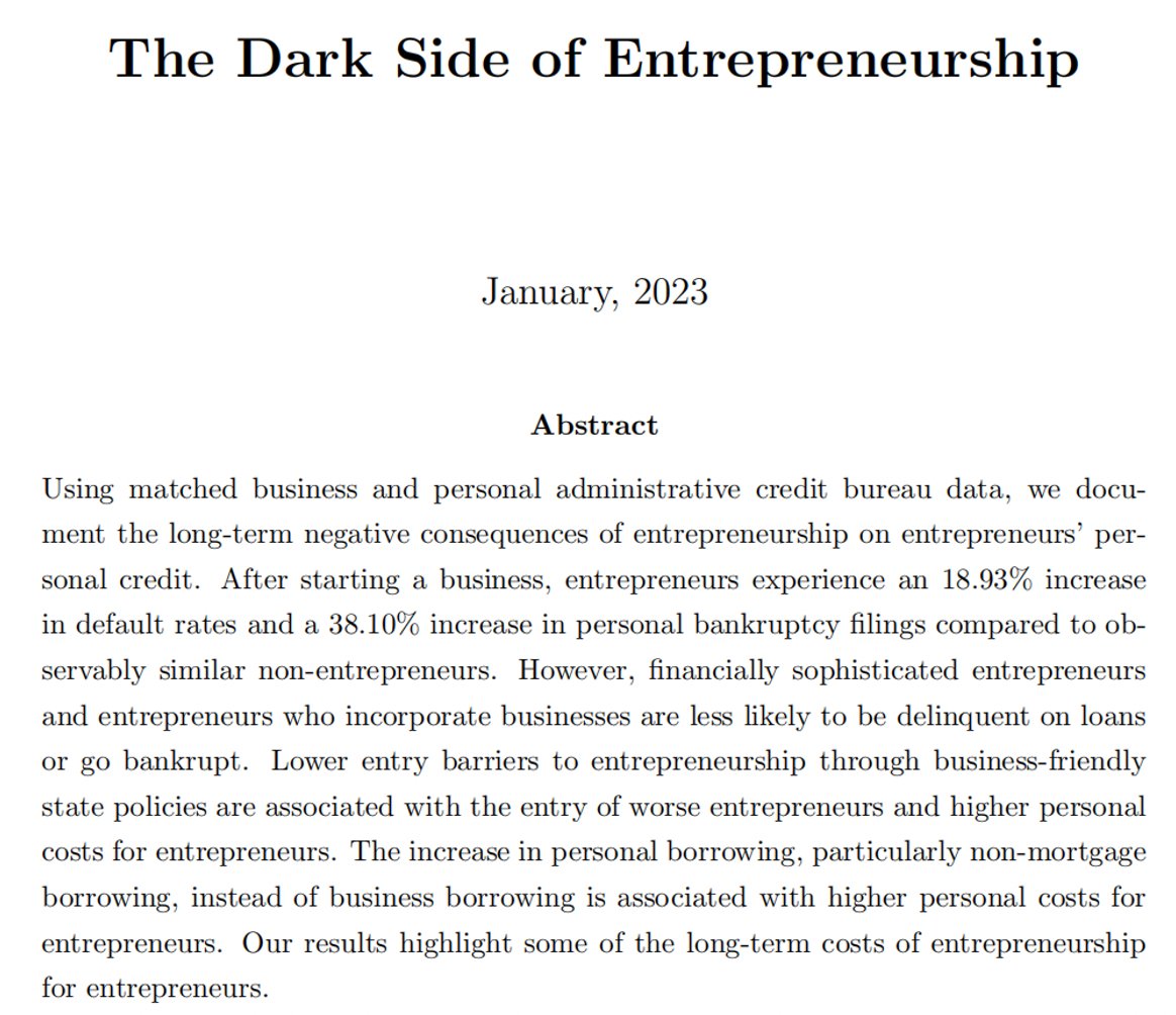 April 3rd: Manasa Gopal (<a href="/GATechScheller/">Georgia Tech Scheller College of Business</a>) presents "The Dark Side of Entrepreneurship" joint w/ Sudheer Chava, Manpreet Singh and Yafei Zhang (all <a href="/GATechScheller/">Georgia Tech Scheller College of Business</a>). 
The paper will be discussed by  Erik Mayer (<a href="/SMUCox/">SMU Cox School of Business</a>). Register here: gsb-columbia-edu.zoom.us/meeting/regist…