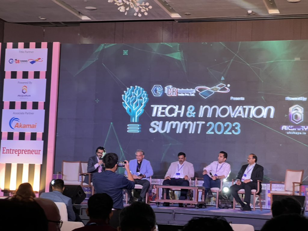 More on #DeepTech - Industrial Automation and intelligence panel on stage at #TechandInnovationSummit by @EntrepreneurIndia